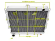 2 Row Perf Champion Radiator for 1972 Plymouth Road Runner Big Block V8 Engine