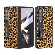 For Samsung Galaxy Z Fold4 5G Leopard Print Phone Case With Holder