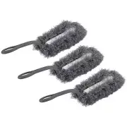 3Pcs Microfiber Duster Reusable Feather Duster Gray