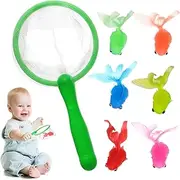 Toddler Fishing Toy,Bathtub Fishing Net Toy - Floating Animal Fish Catching Game for Summer Little Boys Girls in Swimming Pool