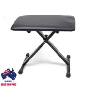 Height Adjustable Double Braced X Frame Music Piano Keyboard Stand Chair Stool