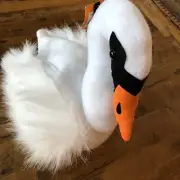 New With Tags Kids Plush Swan Hat Halloween Costume Ages 3+ White Hyde & Eek