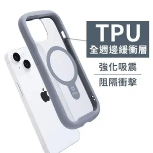 【iFace】iPhone 15 Pro Max Reflection MagSafe 抗衝擊強化玻璃保護殼(莫蘭迪棕色)