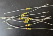9pcs 1.24k ohm 1/4W 1% Metal Film Precision Axial Resistors ~ NEW ~