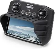 Silicone Protective Cover Case with Sunshade Sun Hood for DJI Mini 3 Pro RC Remote Controller Accessories Skin (Black)
