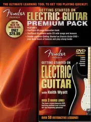Fender Getting Started on Electric Guitar Beginner Lessons Book CD DVD Pack