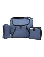 [Gr8x] Zoe Snowflake Blue Baby Bag
