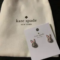 在飛比找蝦皮購物優惠-kate spade 兔子耳環，附收納袋,耳針式