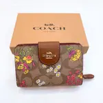 [小香風衣舖]全新現貨-CR935-COACH經典老花印花中夾-卡其【美國OUTLET正品】