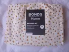 Bonds King Single bed sheet set (sheet and pillow slip) Aussie cotton.