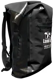 LAND & SEA DRY BAG BACKPACK - 30L CAPACITY - RED OR BLACK - ADVENTURE FISHING