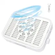 Beakey Rechargeable Nail Dust Collector with Reusable Filter for Acrylics-White