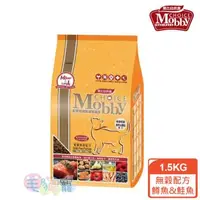 在飛比找森森購物網優惠-莫比Mobby 愛貓無穀配方 鱒魚&煙燻鮭魚 1.5kg