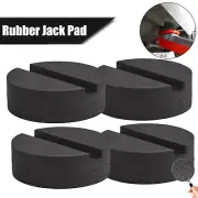 4 Pcs Rubber Jack Pad Disk Stands Slotted Rail Floor Jacking Car Lifting Adapter