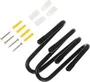 Totority 2pcs Hook up Metal Wall Mount Guitar Wall Rack Guitar Wall Stand Wall Organizer Hook Coat Hangers Sliding Plate Hook Aluminum Alloy Dropshipping Electric Guitar