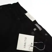 DL1961 NWT 5 Pocket Jean Cut Pants Size 38 x 34 US Solid Black Cotton Blend