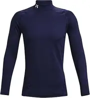 [Under Armour] Men UA CG Armour Fitted Mock, Warm Base Layer Top for Men, Compression Shirt for Running, Skiing, Winter Cold Weather Fitness Top