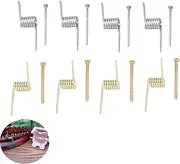 ArrErr 8 Set Hair Claw Clip Spring Replacement with Central Axle Rod for Large Medium Claw Clips Hairpin Squre Rectangle Butterfly Jaw Clamp Repair Parts