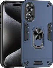 Compatible with Oppo A17 4G Case,Compatible with Oppo A17k 4G Car Mount Magnetic Stand [Hard PC+TPU] 2 in 1 Blue