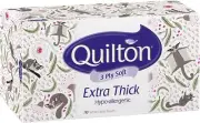 Quilton Classic White Facial Tissues Extra Thick 3Ply Pack of 110 Sheets Quilton