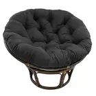Blazing Needles Microsuede Papasan Cushion 1 Count Black
