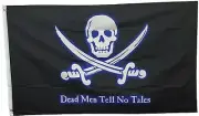 3x5 PIRATE FLAG Dead Men Tell No Tales Ship Banner Jolly Roger Skull Crossbones