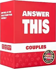 Answer This - Couples Game - How Well Do You Know Your Partner? - Relationship & Conversation Card Game for a Date Night or a Couples Party - Cool Anniversary or Valentines Gift (Couples)