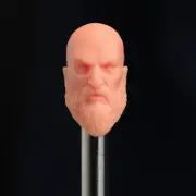 1/18 Ghost of Sparta Kratos Head Sculpt Fit 3.75" Male Action Figure Model Body