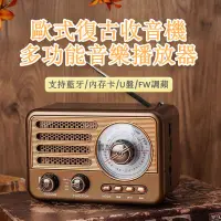 在飛比找蝦皮購物優惠-【台灣發貨🔥】歐式古典收音機 多功能收音機 家用迷你復古音響