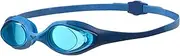 arena Spider Junior Children's Swimming Goggles, Standard Pool Goggles with Anti-Fog Lenses and UV Protection, Self-Adjusting Nose Bridge, Hypoallergenic Silicone Seals