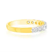 Luminesce Lab Grown 18ct Yellow Gold 3/4 Carat Diamond Eternity Ring, P