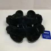 Birkenstock New w/ Box Arizona Big Buckle Teddy Black Shearling Reg Select Size