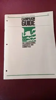 Campaign Guide For Congressional Candidates from Fed Election Commission 1988