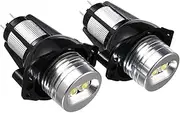 2 Pieces LED Angel Eyes Light 12W 12V 6000K Compatible with BMW E90 E91 05-08 Replace Accessories