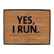 Yes Run Out Of Patience - Funny Novelty Doormat Man Cave Floor mat