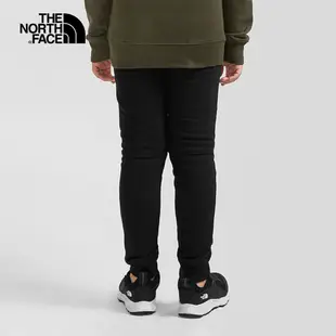 The North Face北面兒童黑色品牌標誌印花運動休閒長褲｜7UMZJK3
