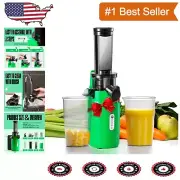 Stylish & Space-Saving Mini Juicer - Masticating Design for Nutrient-Rich Juices