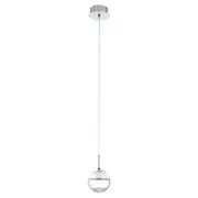 Montefio 1 LED Pendant Chrome & Clear, Crystal 140mm - 93708