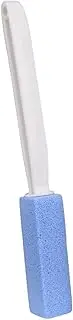 Perfk Pumice Stone Toilets Brush Quick Cleaning Stone Pumice Cleaning Stone for Feet Care, Blue 20.5cm