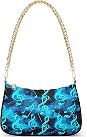 [RPLIFE] Musical Notes Cosmic Style Mini Purses for Women, Cute Purse, Musical Notes Cosmic Style, One Size