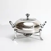 Chafing Dish Buffet Round Chafing Dish Buffet Set,Stainless Steel Chafers and Buffet Warmers,Food Warming Tray for Parties, Dinners and Catering for Parties, Events, Wedding, Camping