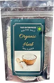 Organic Sea Salt Flakes, 100% Organic, Coarse Dry, Hand Harvested, GMO-FREE (Certified Product)