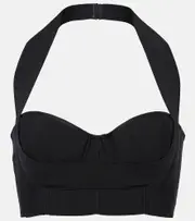 [Alaia] Alaïa Halterneck bra top AU 14 black