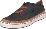 [Generic] Women Size 8 Sandals Slip Toe Shoes Hollow Out Women's Casual with On Flat Round Fashion Women's Casual Shoes Casual Shoes Men Fashion Black