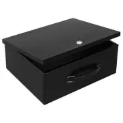 Dalmbox Portable Metal Safe Box with Key Lock - Fire Resistant Storage for Do...