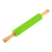 9.6 Inch Silicone Rolling Pin, Small Dough Roller, Green