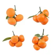 Artificial Tangerine Photography Props for Party Decorations Realistic Tangerine