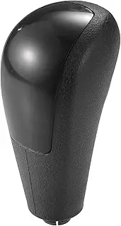 X AUTOHAUX Auto Gear Shift Knob Handle with Button Automatic Transmission Shift Knob for Ford Focus 2005-2012 ABS Black