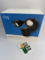Ring - Floodlight Cam Plus Outdoor Wired 1080p Surveillance Camera - Black