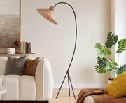 Omar Rattan Floor Lamp